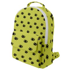 Yellow Eyes Flap Pocket Backpack (Small)
