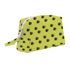 Yellow Eyes Wristlet Pouch Bag (Medium)