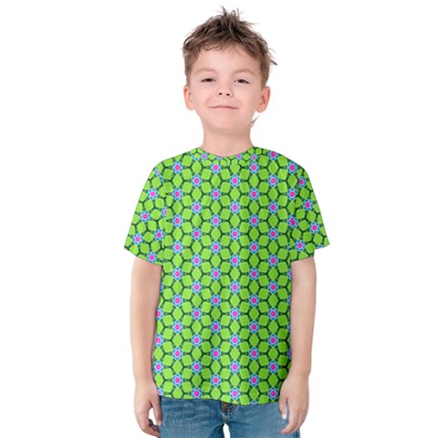 Pattern Green Kids  Cotton Tee by Mariart
