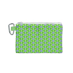 Pattern Green Canvas Cosmetic Bag (small) by Mariart