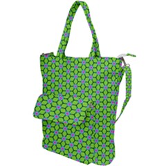 Pattern Green Shoulder Tote Bag