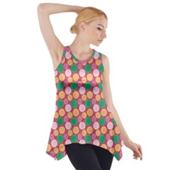 Circle Circumference Side Drop Tank Tunic