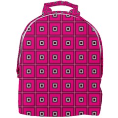 Pink Pattern Squares Mini Full Print Backpack
