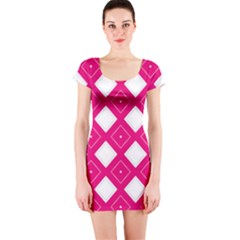 Pattern Texture Short Sleeve Bodycon Dress by HermanTelo