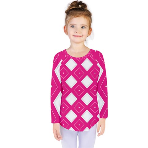 Pattern Texture Kids  Long Sleeve Tee by HermanTelo