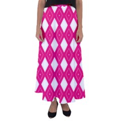 Pattern Texture Flared Maxi Skirt by HermanTelo