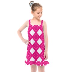 Pattern Texture Kids  Overall Dress