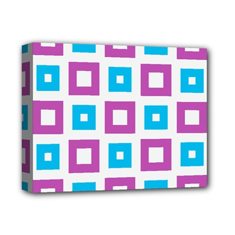 Pattern Plaid Deluxe Canvas 14  X 11  (stretched) by HermanTelo