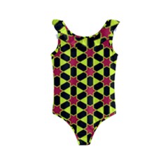 Pattern Texture Backgrounds Kids  Frill Swimsuit