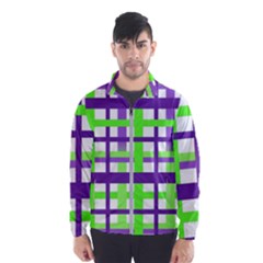 Plaid Waffle Gingham Men s Windbreaker