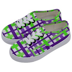 Plaid Waffle Gingham Kids  Classic Low Top Sneakers by HermanTelo