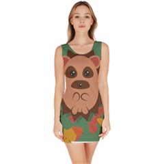 Hedgehog Animal Cute Cartoon Bodycon Dress by Sudhe