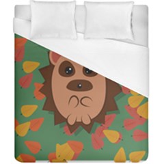 Hedgehog Animal Cute Cartoon Duvet Cover (california King Size) by Sudhe