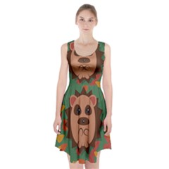 Hedgehog Animal Cute Cartoon Racerback Midi Dress by Sudhe