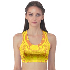 Phoenix Bird Legend Coin Fire Sports Bra by Sudhe