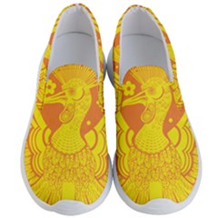 Phoenix Bird Legend Coin Fire Men s Lightweight Slip Ons by Sudhe