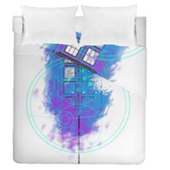 Tattoo Tardis Seventh Doctor Doctor Duvet Cover Double Side (queen Size) by Sudhe