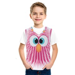 Bird Fluffy Animal Cute Feather Pink Kids  Sportswear by Sudhe