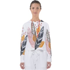 Feather Feathers Women s Slouchy Sweat