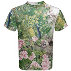 Peafowl Peacock Feather Beautiful Men s Cotton Tee by Sudhe
