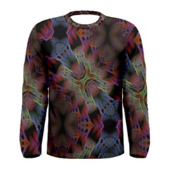 Abstract Animated Ornament Background Fractal Art Men s Long Sleeve Tee