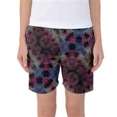 Abstract Animated Ornament Background Fractal Art Women s Basketball Shorts by Wegoenart