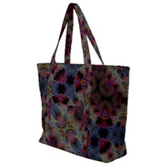 Abstract Animated Ornament Background Fractal Art Zip Up Canvas Bag by Wegoenart