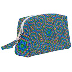 Abstract Background Futuristic Handcraft Wristlet Pouch Bag (large) by Wegoenart