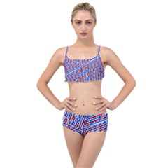 Art Unique Design Kaleidoscope Layered Top Bikini Set