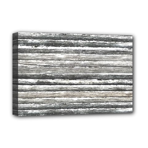 Striped Grunge Print Design Deluxe Canvas 18  X 12  (stretched) by dflcprintsclothing