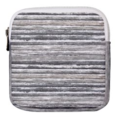 Striped Grunge Print Design Mini Square Pouch by dflcprintsclothing