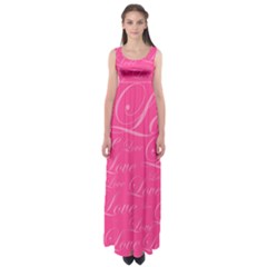 Pinklove Empire Waist Maxi Dress by designsbyamerianna