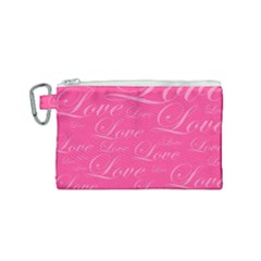 Pinklove Canvas Cosmetic Bag (small)