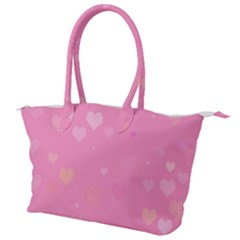 Pinkhearts Canvas Shoulder Bag by designsbyamerianna