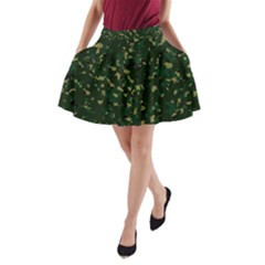 Greencamo A-line Pocket Skirt