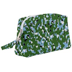 Greencamo1 Wristlet Pouch Bag (large) by designsbyamerianna