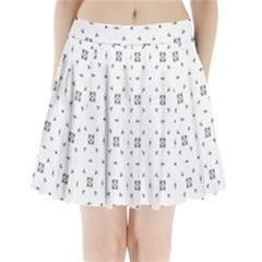 Bw Pattern Iii Pleated Mini Skirt by designsbyamerianna