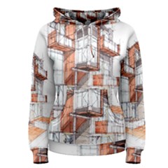 Rag Flats Onion Flats Llc Architecture Drawing Graffiti Architecture Women s Pullover Hoodie