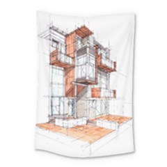 Rag Flats Onion Flats Llc Architecture Drawing Graffiti Architecture Small Tapestry