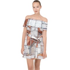 Rag Flats Onion Flats Llc Architecture Drawing Graffiti Architecture Off Shoulder Chiffon Dress