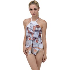 Rag Flats Onion Flats Llc Architecture Drawing Graffiti Architecture Go with the Flow One Piece Swimsuit
