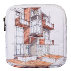 Rag Flats Onion Flats Llc Architecture Drawing Graffiti Architecture Mini Square Pouch