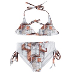 Rag Flats Onion Flats Llc Architecture Drawing Graffiti Architecture Kids  Classic Bikini Set