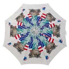 Statue Of Liberty Independence Day Poster Art Straight Umbrellas