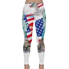 Statue Of Liberty Independence Day Poster Art Classic Yoga Leggings