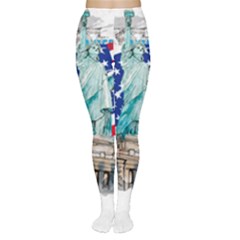 Statue Of Liberty Independence Day Poster Art Tights