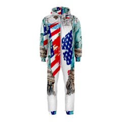 Statue Of Liberty Independence Day Poster Art Hooded Jumpsuit (Kids)