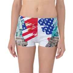 Statue Of Liberty Independence Day Poster Art Boyleg Bikini Bottoms