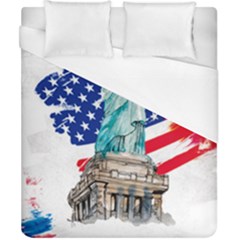 Statue Of Liberty Independence Day Poster Art Duvet Cover (California King Size)