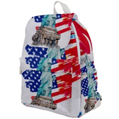 Statue Of Liberty Independence Day Poster Art Top Flap Backpack